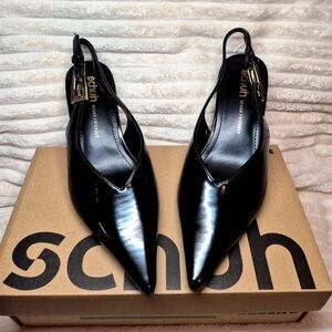 Black Slingback Heels